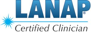 LANAP certified clinician badge logo